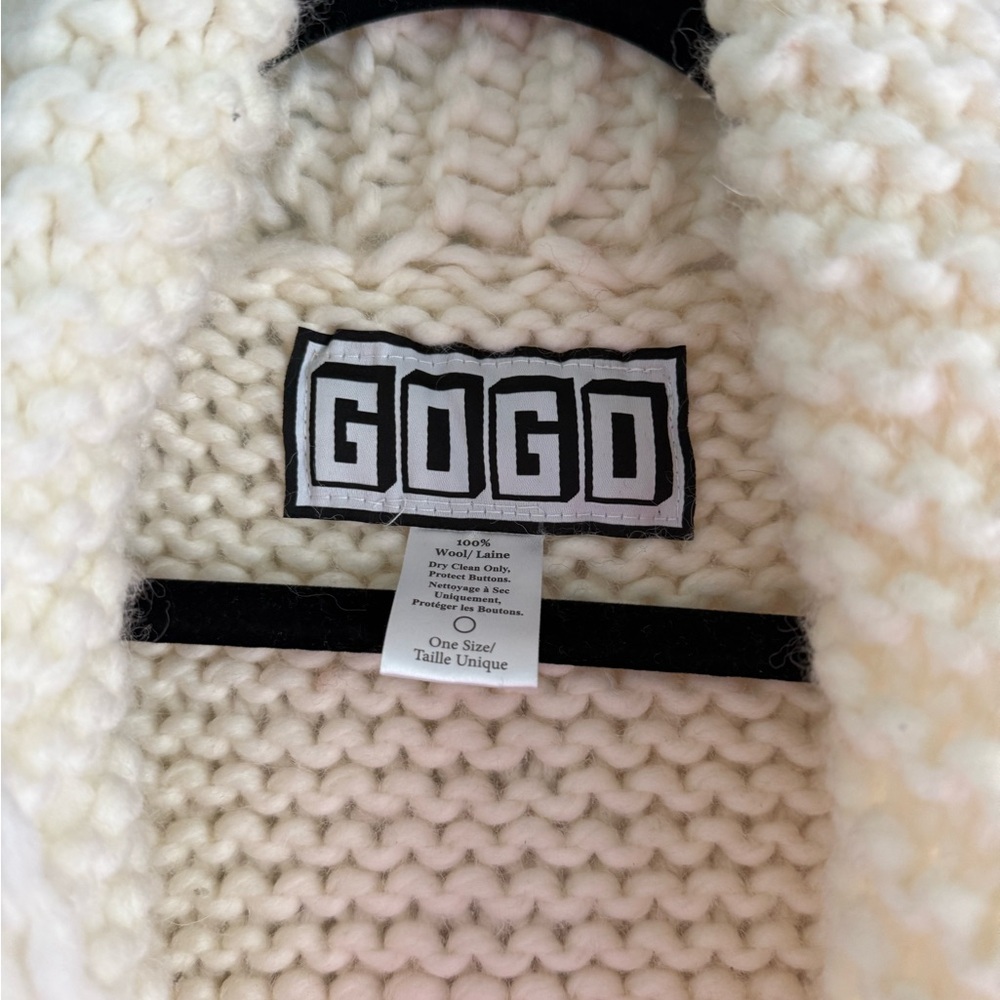 GOGO Cream Knit Cardigan